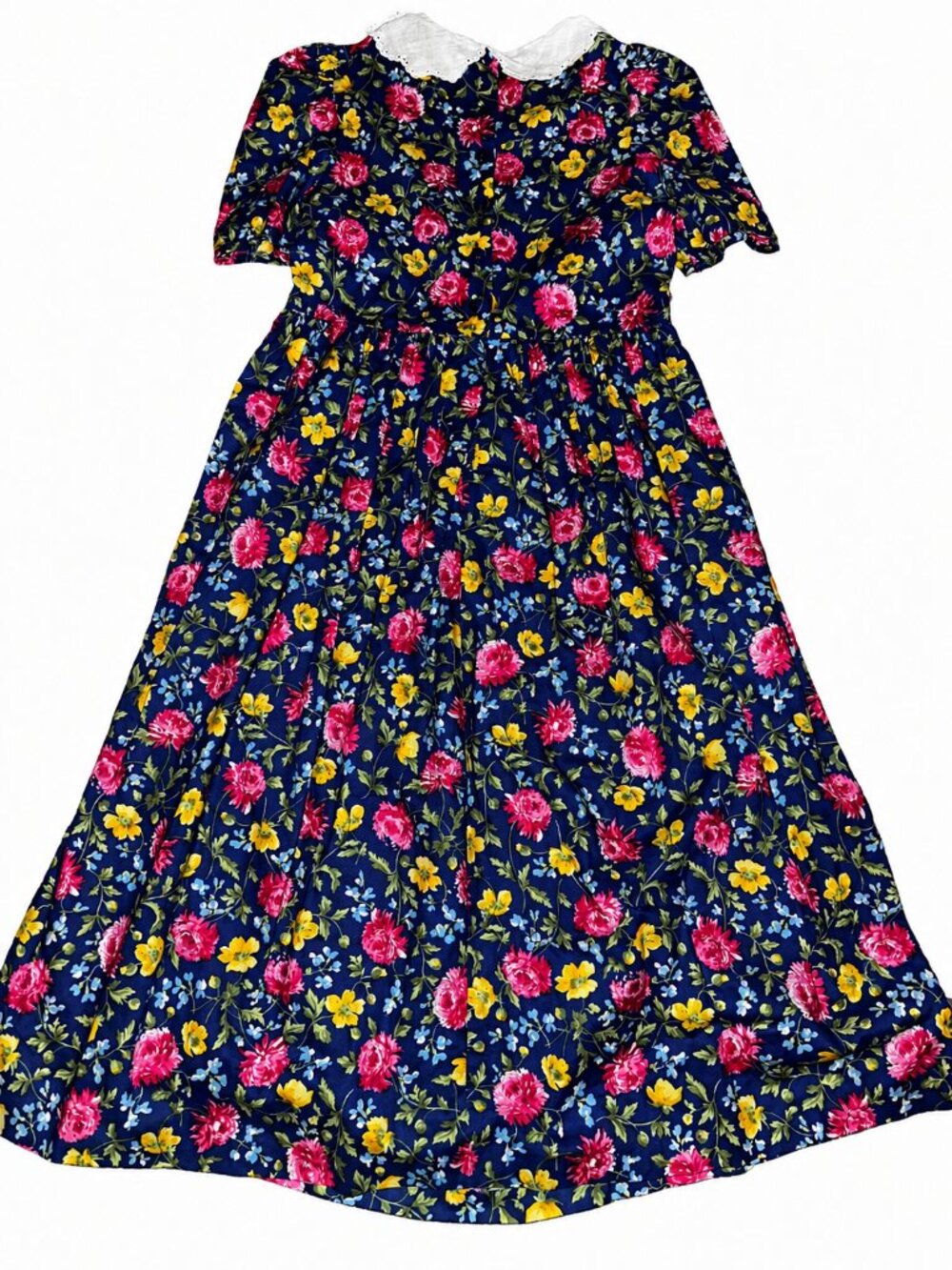 VTG 90s Laura Ashley Mother & Child Floral Tea Dress Cottagecore Girls 10 10year